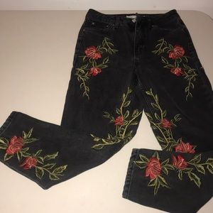 Topshop Moto MOM embroidered high waisted - 25